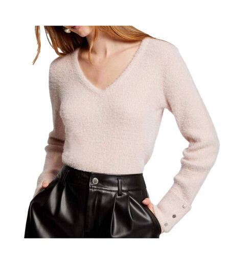 Pull rose clair femme morgan moove