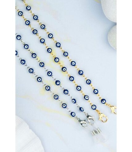 62 CM Blue Evil Eye Protection Summer Turkish Reading Eyeglass Chain Lanyard