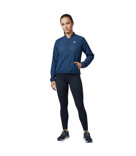 Womens/ladies Lizzy Logo Jacket Blue Head
