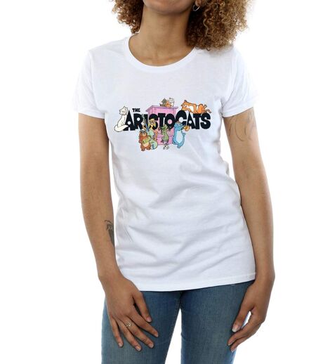 Disney - T-shirt ARISTOCATS LOGO - Femme (Blanc) - UTBI16321