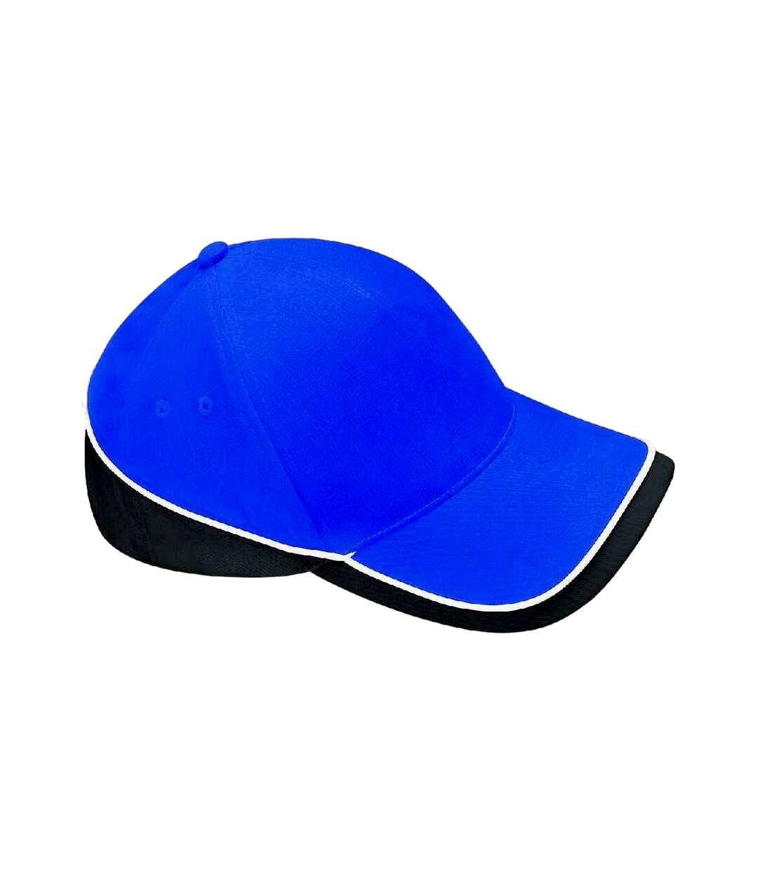 Casquette teamwear competition bleu roi vif / noir / blanc Beechfield-1