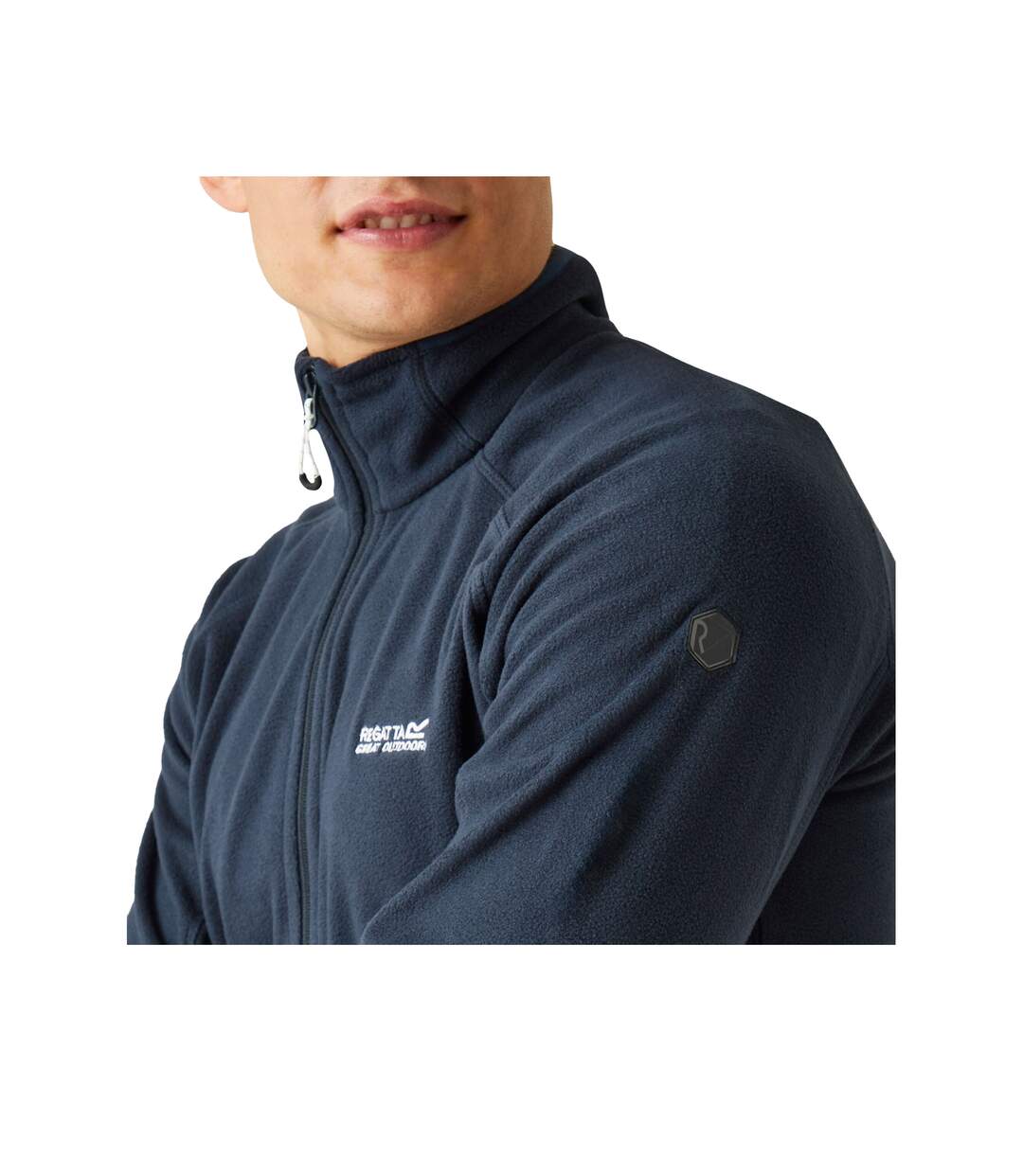 Mens hadfield full zip fleece jacket navy Regatta-4