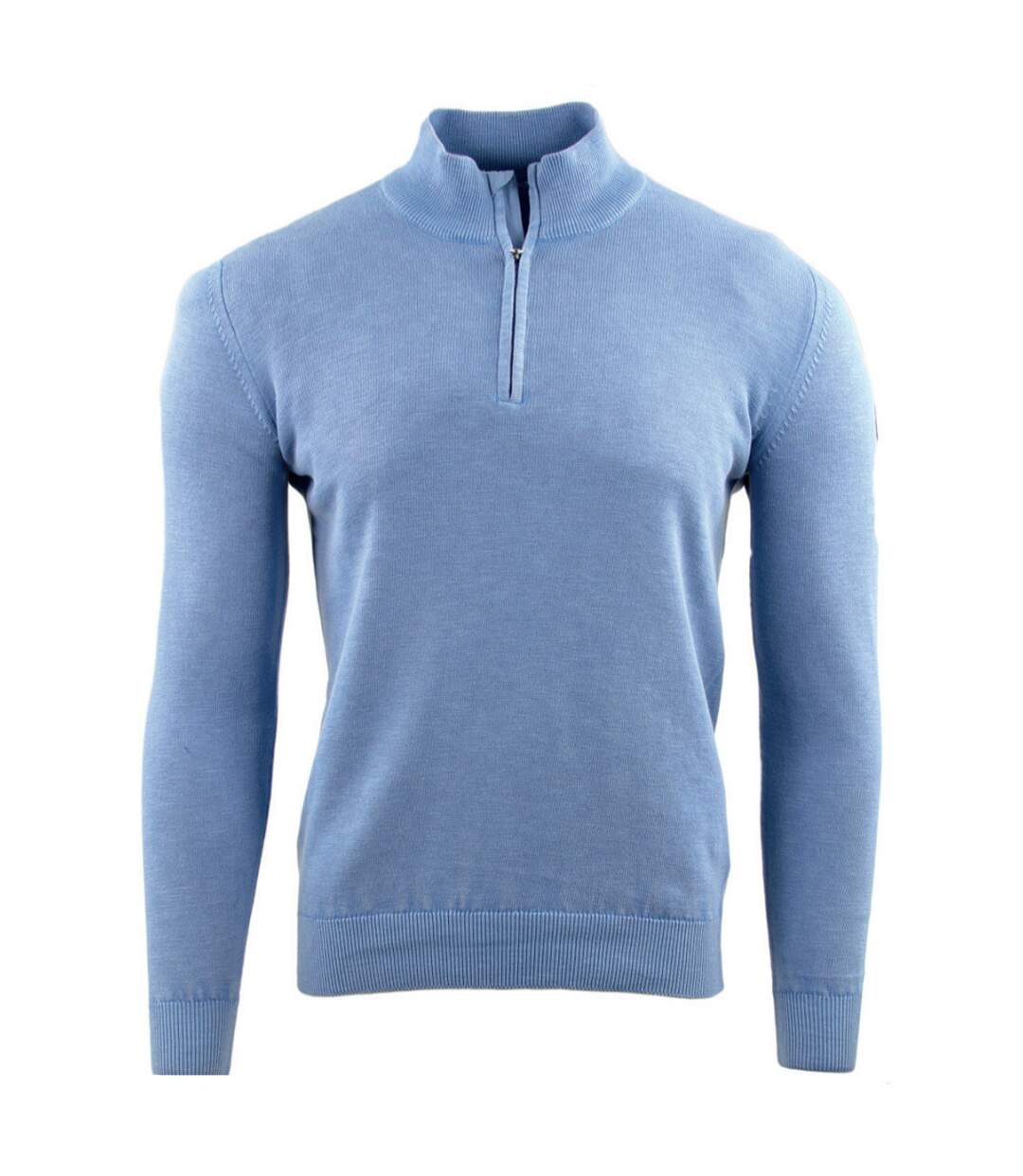 Pull col montant zippe