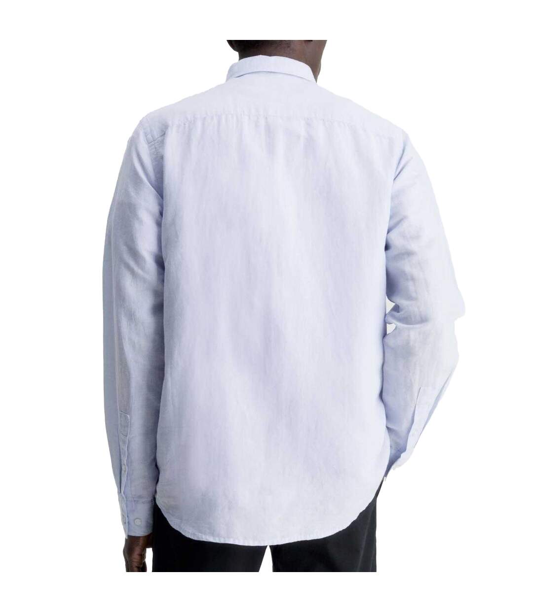 Mens Linen Regular Shirt Blue Calvin Klein-2