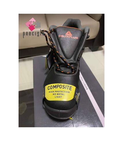 Delta Plus Mens Phoenix Composite Leather Safety Boots (Black) - UTBC3461