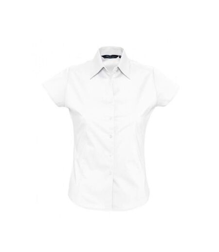 SOLS Womens/Ladies Excess Short Sleeve Fitted Work Shirt (Medium Burgundy) - UTPC399