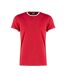 Kustom Kit Mens Fashion Fit Ringer T-Shirt (Red/White) - UTPC3837