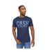 Mens solari t-shirt navy Crosshatch-1