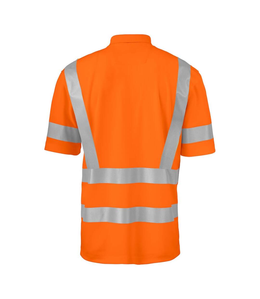 Mens Reflective Piqué Polo Shirt Orange Projob-2