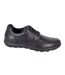 Mens Art Leather Casual Shoes Black IMAC-1