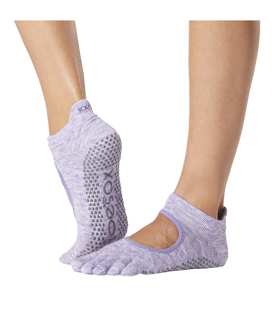 Toesox - Chaussettes à orteils BELLARINA - Femme (Violet Chiné) - UTMQ222-2