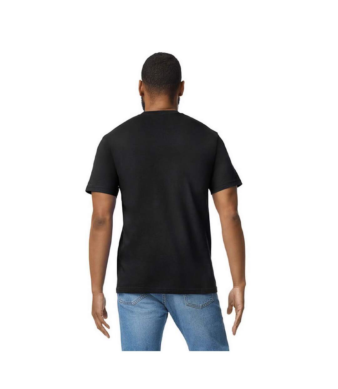 T-shirt Uni Manches Courtes Softstyle Homme Noir Gildan-3