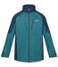 Mens Calderdale Iv Waterproof Softshell Hooded Walking Jacket Pacific Green Admiral Blue Regatta-1