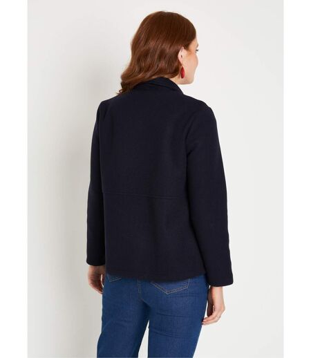Manteau caban court double boutonnage