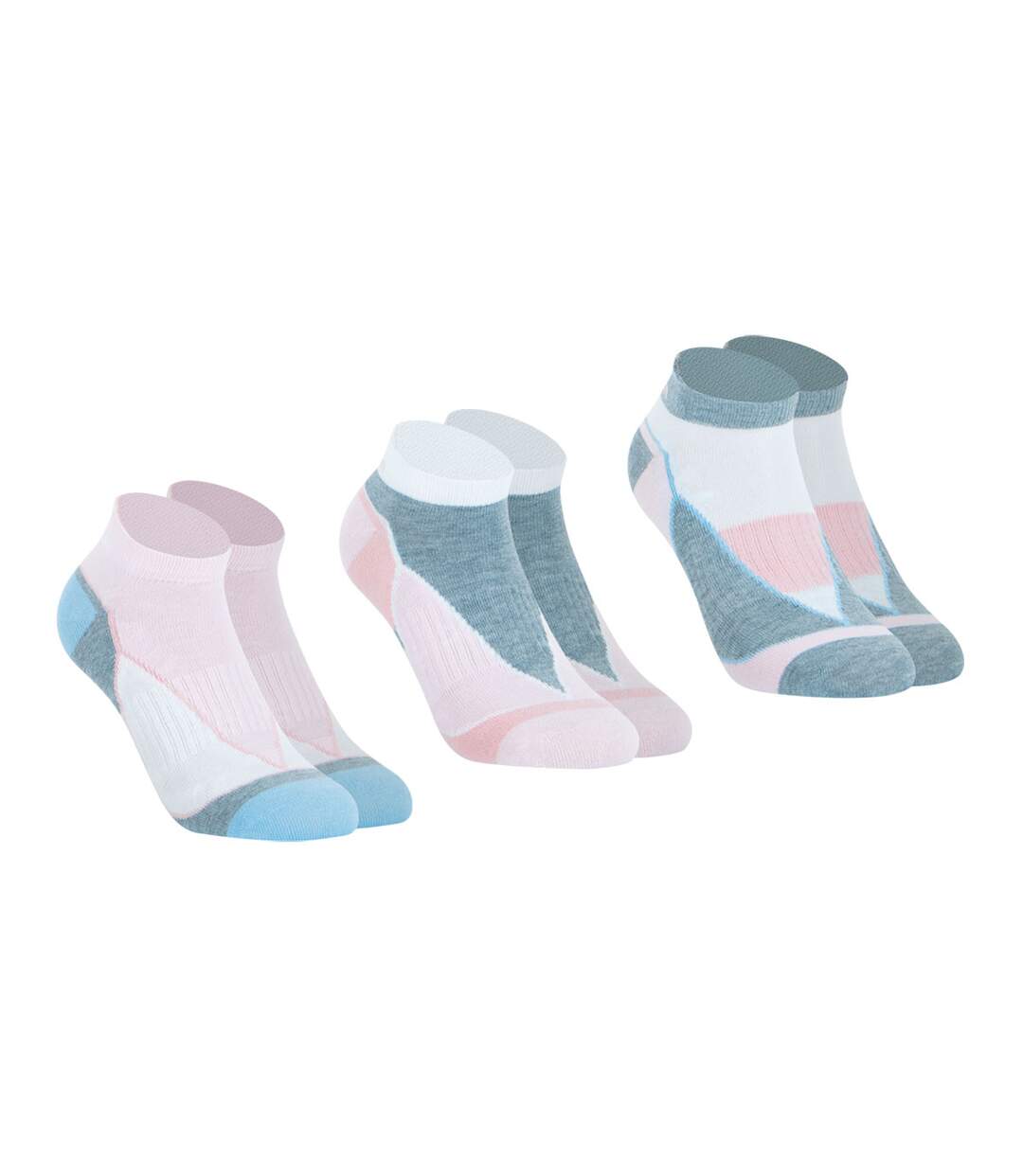 Lot de 3 paires de chaussettes basses femme Sport Wilson