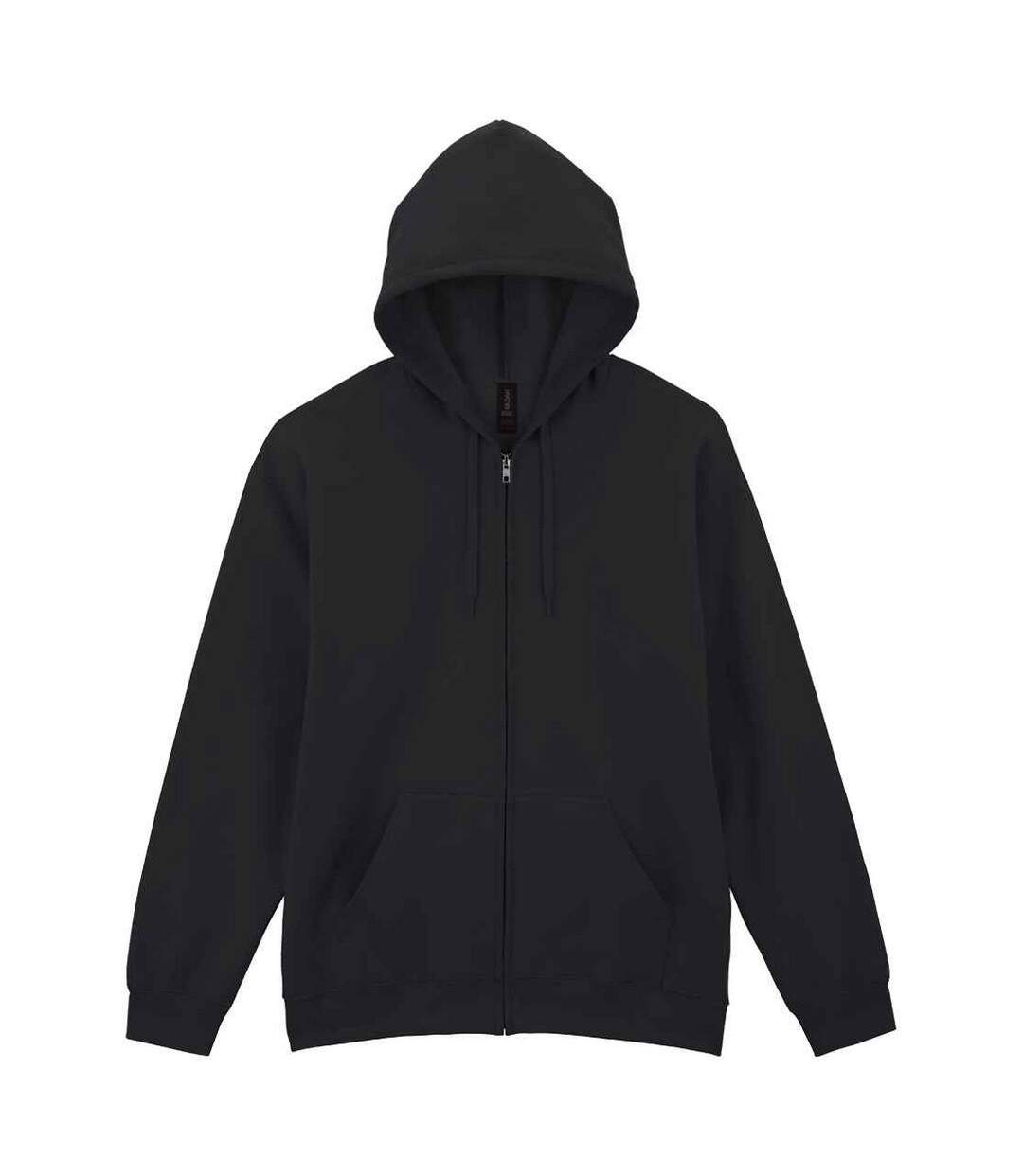 Unisex Adult Softstyle Midweight Full Zip Hoodie Black Gildan-2