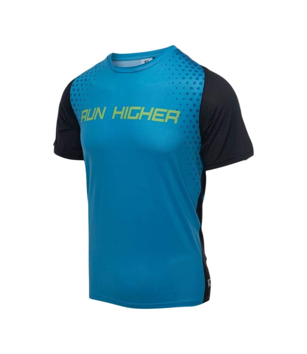 Mens Ileno Running T-shirt Blue Black IQ-2