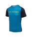 Mens Ileno Running T-shirt Blue Black IQ-2