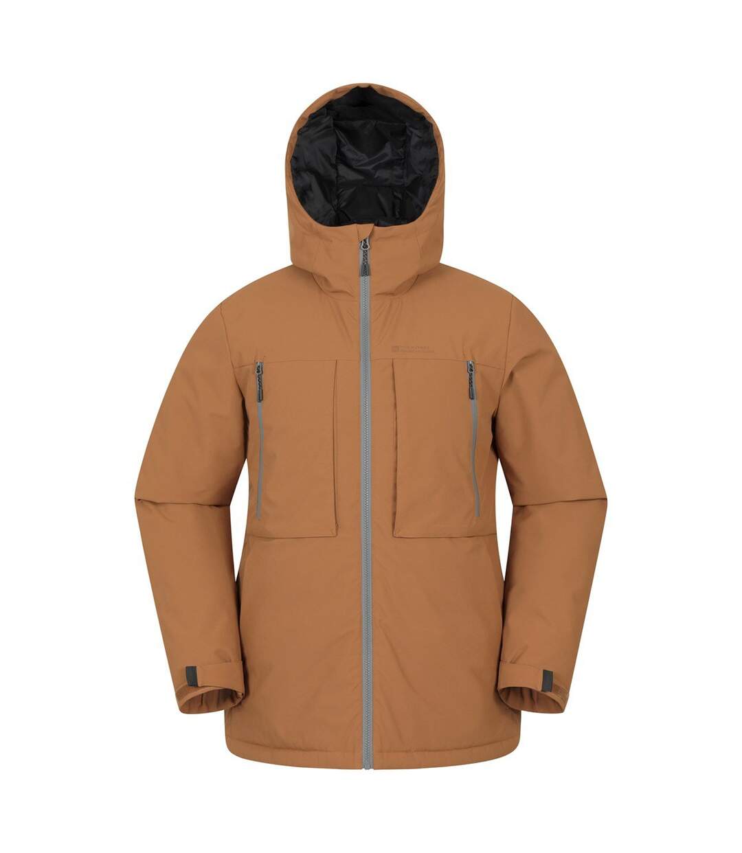 Mens Langdon Water Resistant Padded Parka Tan Mountain Warehouse-2