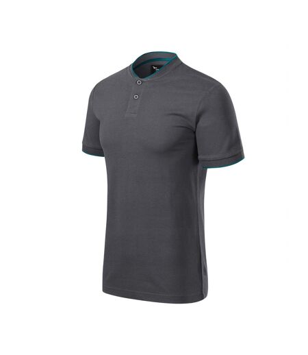Polo Motif/style Losange Premium Homme Anthracite Malfini