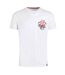 Mens crabby shack back print t-shirt white Weird Fish-1