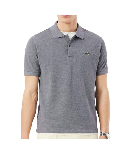 Polo gris clair chiné homme lacoste classic fit