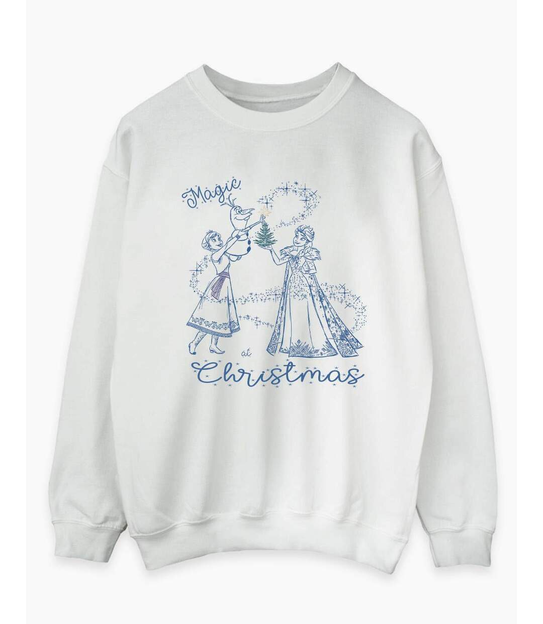 Disney - Sweat FROZEN MAGIC CHRISTMAS - Femme (Blanc) - UTBI19137-1