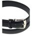 Ceinture en cuir noir homme - Sangle réglable