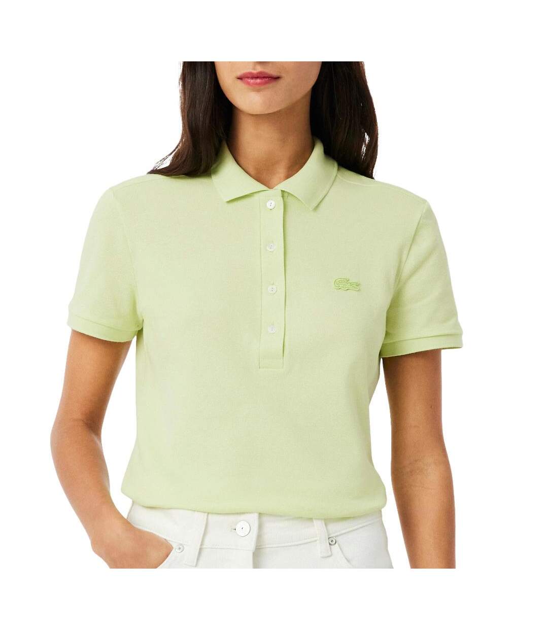 Polo vert femme lacoste polo l.12-1