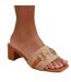 Mules rhodes femme brun clair Where´s That From