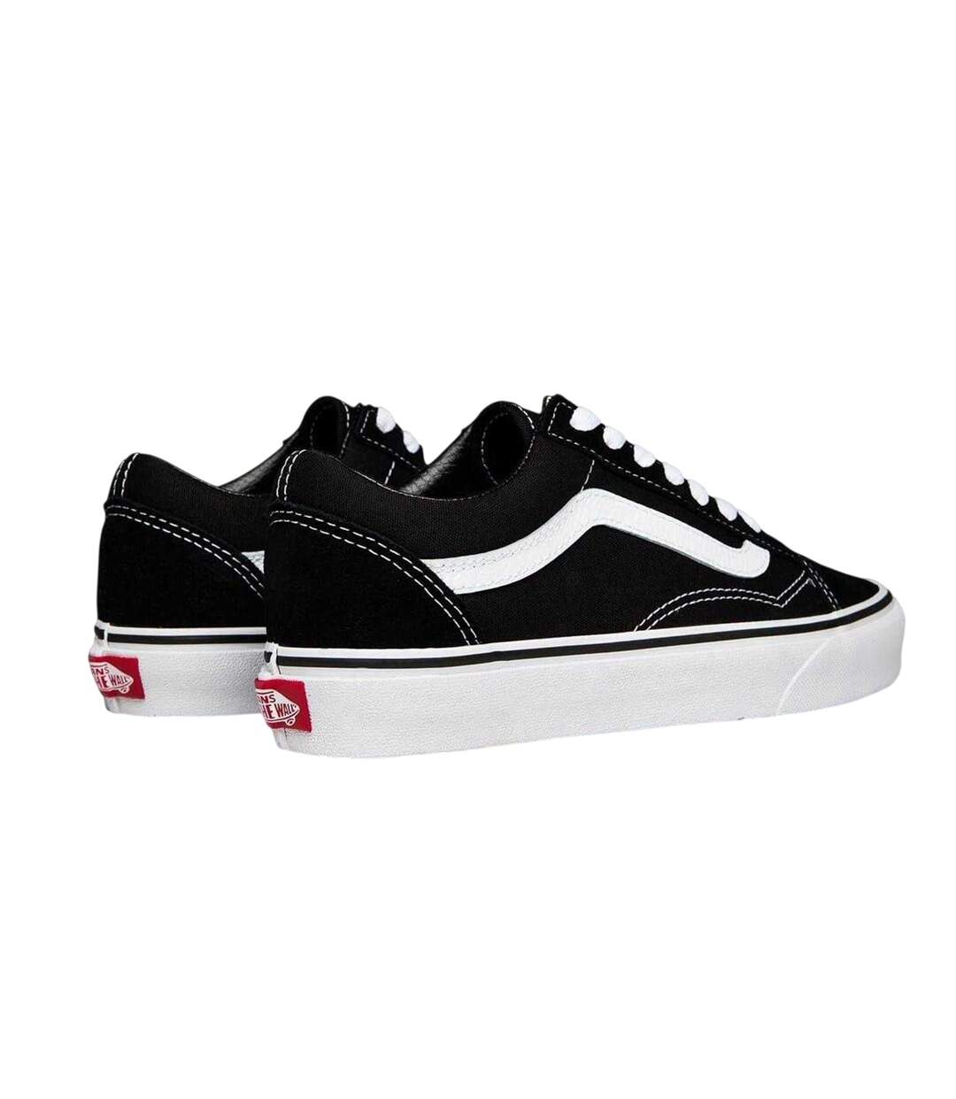 Chaussures Old Skool Femme Noir Blanc Vans-2
