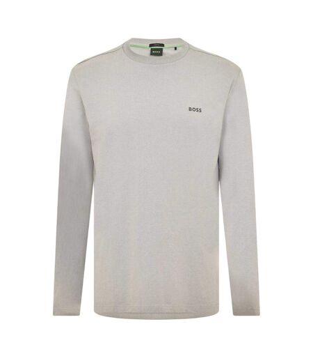 Mens Classic Logo Regular T-shirt Grey Boss