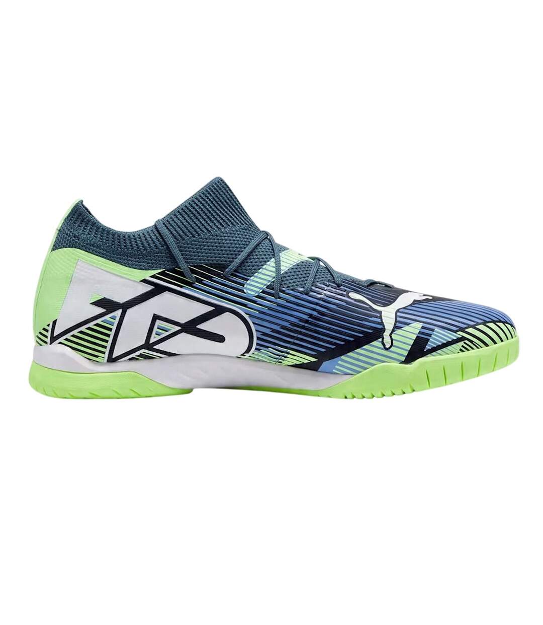 Chaussures De Foot Future Match It Homme Bleu Marine Vert Puma-2