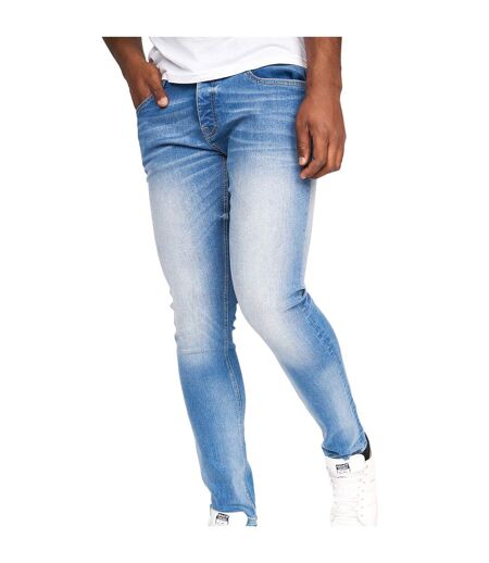 Jean Barbeck Homme Bleu Clair Délavé Crosshatch