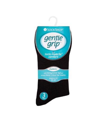 6 Pack Mens Non Elastic Soft Top Cotton Diabetic Socks