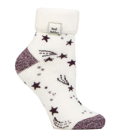 Ladies Cozy Turn-Over Cuff Lounge Socks