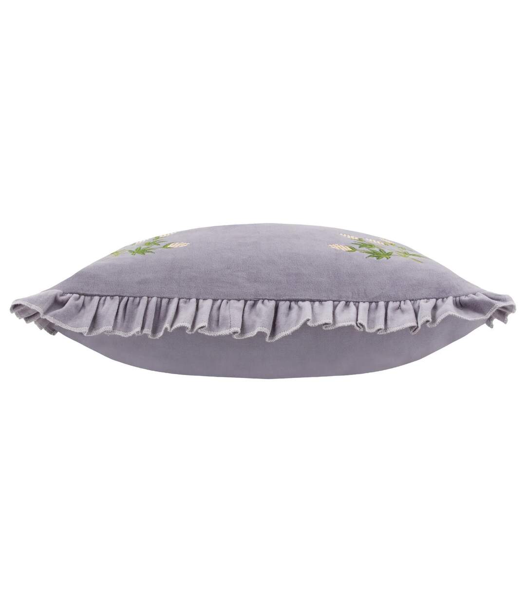 Hettie velvet embroidered cushion cover 45cm x 45cm lilac Furn-3