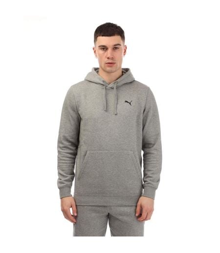 Sweat À Capuche Style Petit Logo Homme Gris Puma