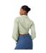 Blouse Manches Froncées Motif/style Drapé Femme Vert Joyeux Jack Wills-3