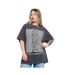 T-shirt Unknown Pleasures Adulte Noir Charbon Joy Division-1