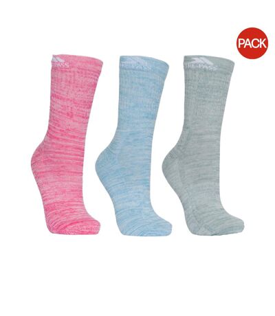 Chaussettes de marche helvellyn femme rose/bleu/vert Trespass