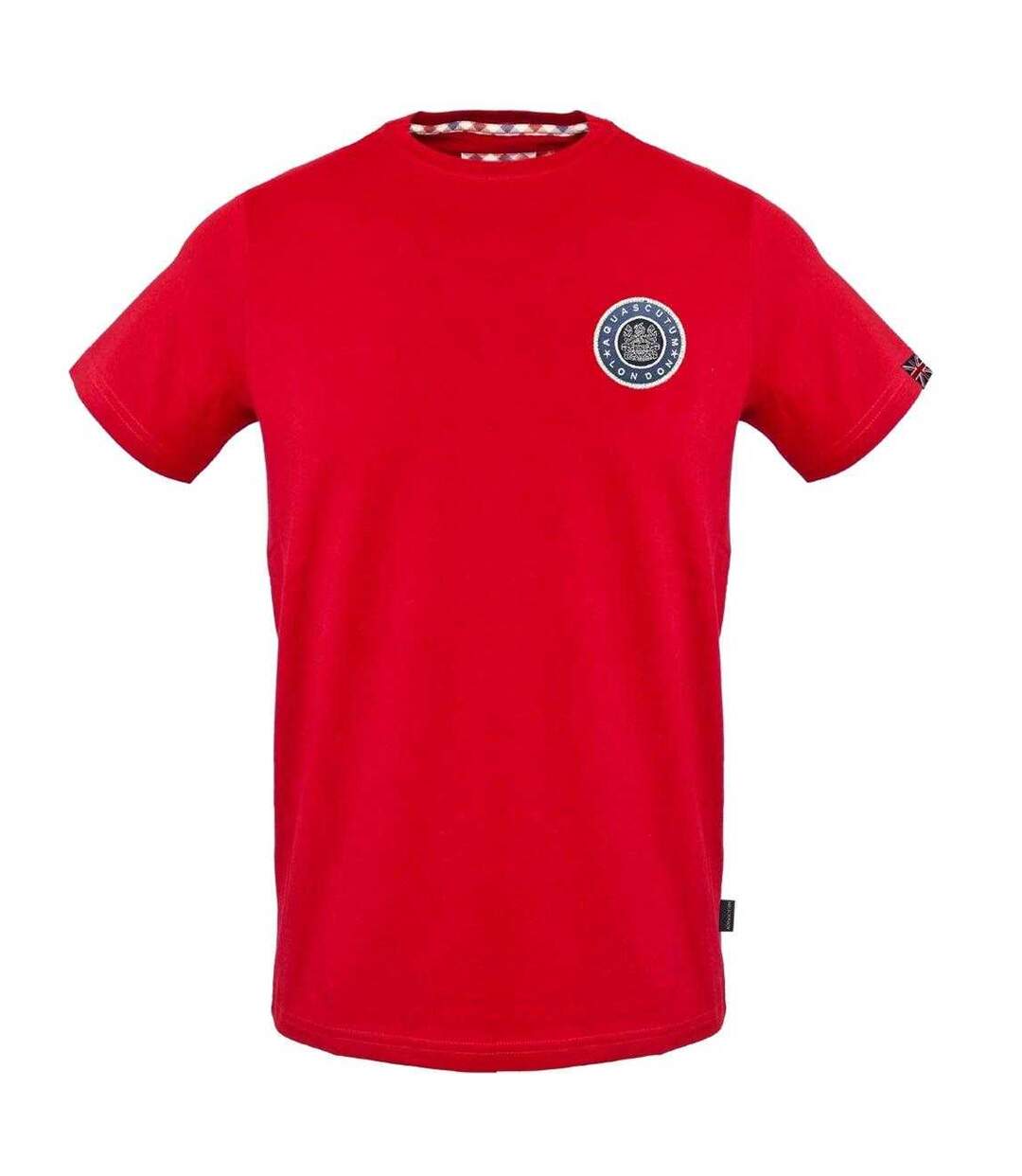 T-shirt Motif Logo Dans Cercle London Homme Rouge Aquascutum-1