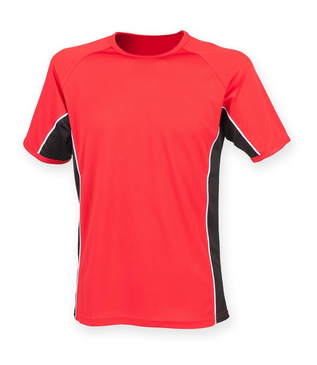 Finden & Hales - T-shirt sport à manches courtes - Homme (Rouge/Noir/Blanc) - UTRW4160