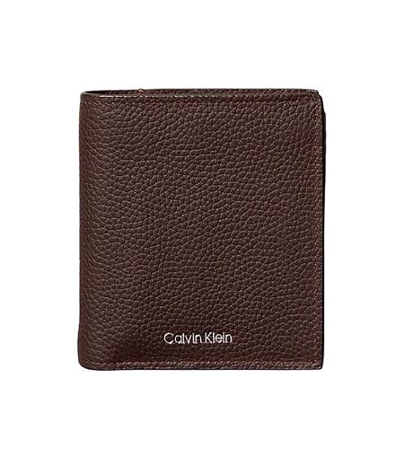 Portefeuille marron homme calvin klein jeans foil emboss