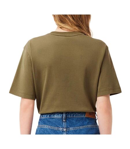 T-shirt kaki femme lacoste tf7215 - 32