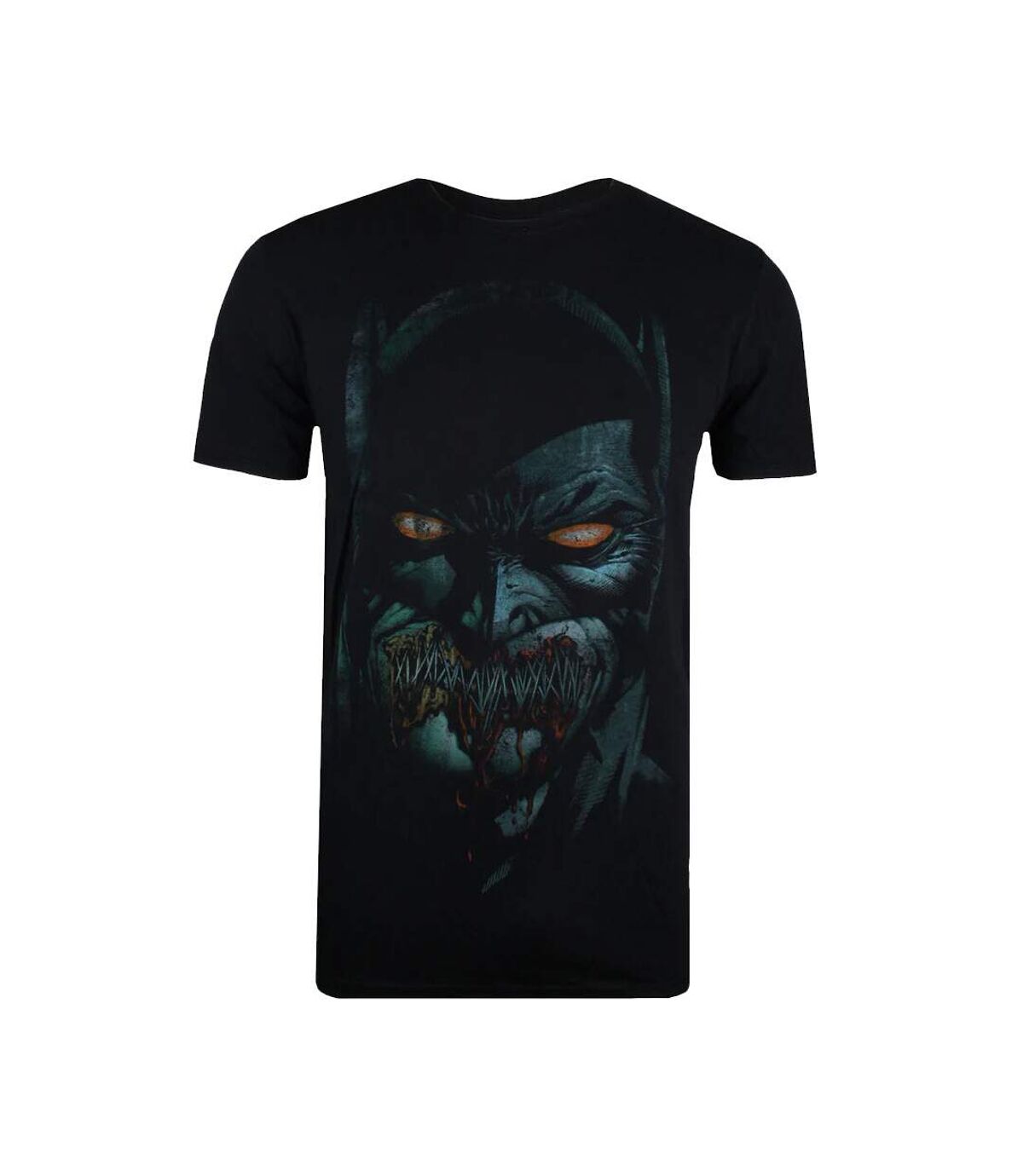 Batman T-shirt en coton surpiqué pour hommes (Noir) - UTTV490
