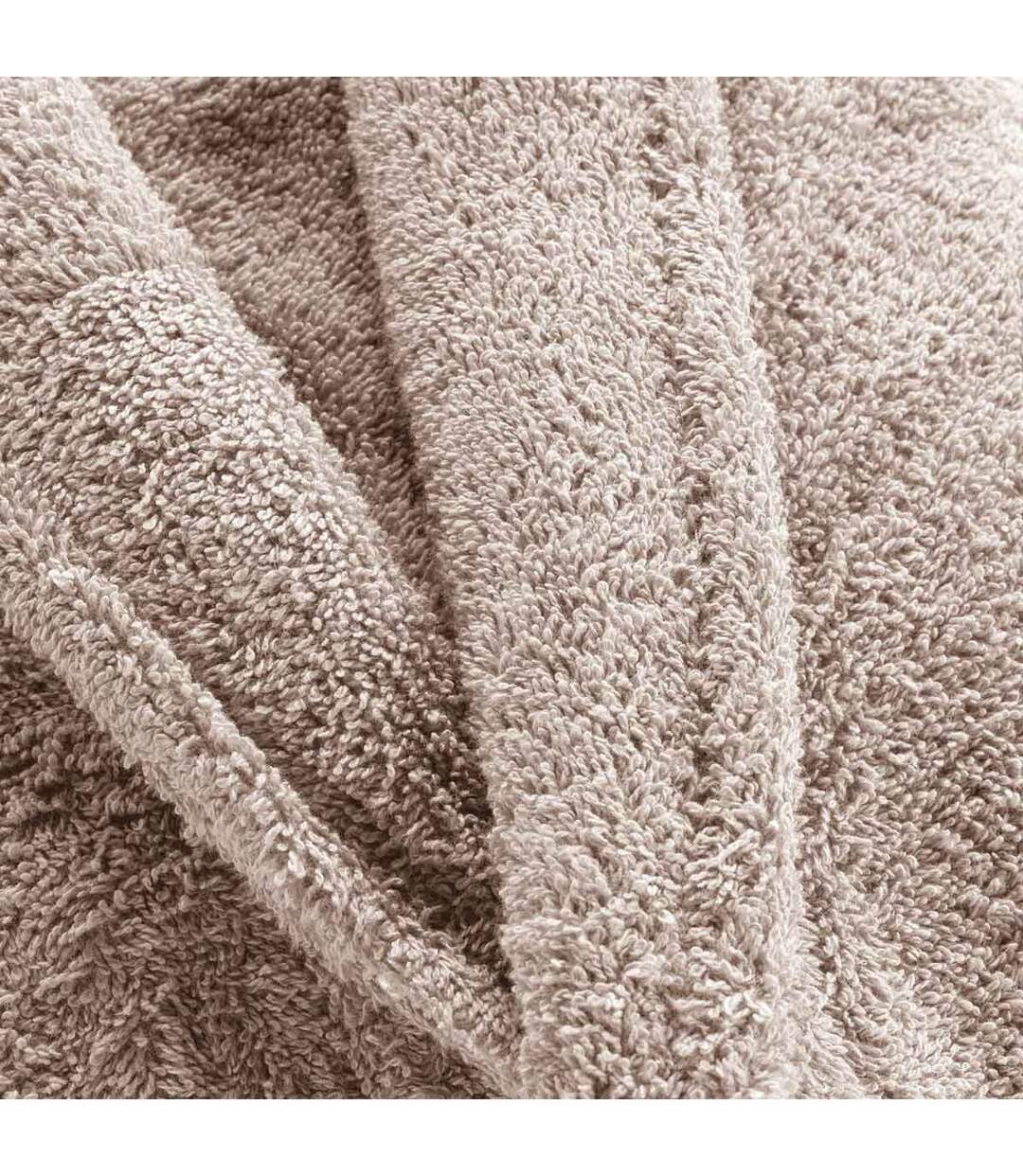 Peignoir Col Châle en Coton Tendresse Taupe-2