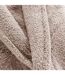 Peignoir Col Châle en Coton Tendresse Taupe-2