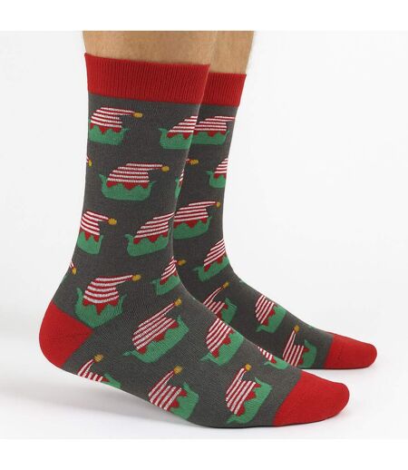 12 Pair Multipack Mens Christmas Design Socks