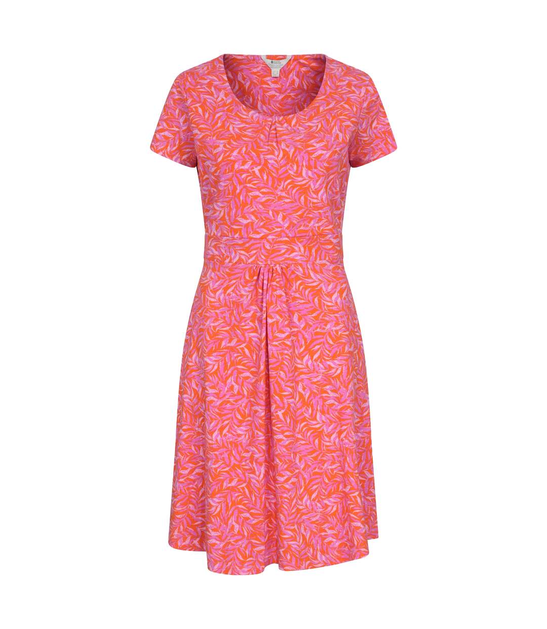 Womens/ladies orchid leaves dress bright pink Mountain Warehouse-1